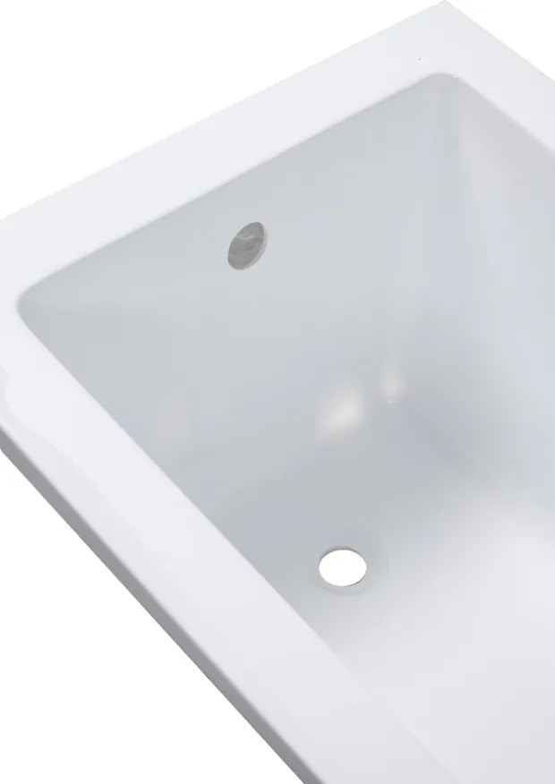 Erga Pureline-S, vaňa 1500x700x400 mm bez nožičiek, biela lesklá, ERG-V07-PURELINE-S-150x070-WH
