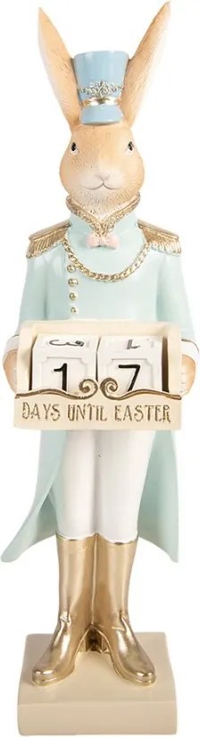 Decorative Figurine Rabbit 9x10x32 Cm Beige Plastic - 9*10*32 cm