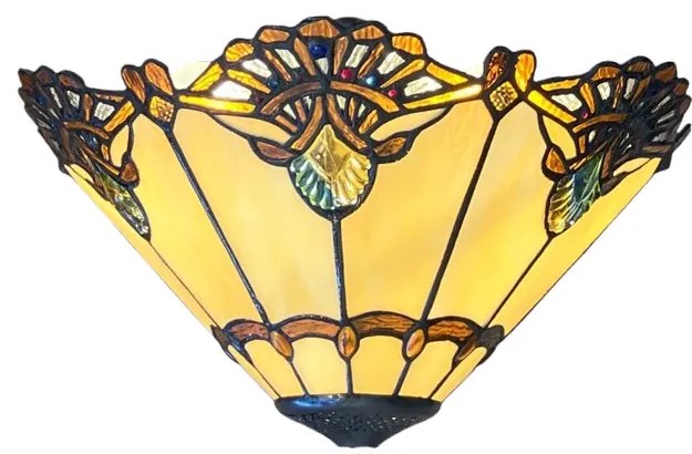 Tienidlo na lampu Tiffany GOLD Ø40