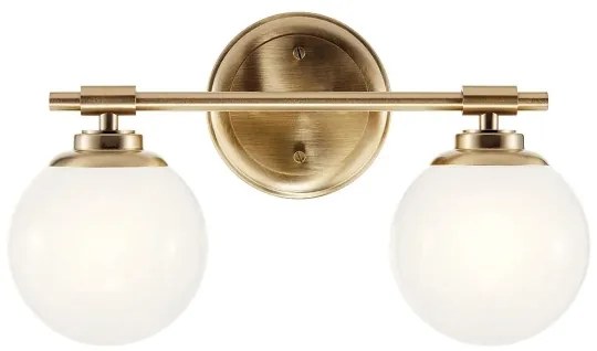 Kichler KL-BENNO2-CPZ - LED Kúpeľ. svietidlo BENNO 2xG9/3W/230V IP44 mosadz