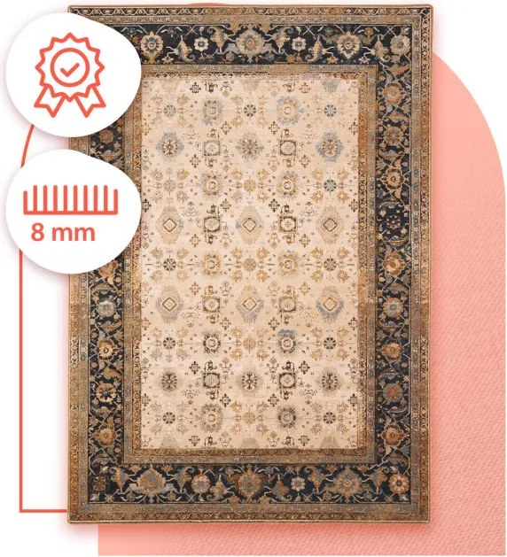 Koberec OMEGA Avila béžový / hnedý