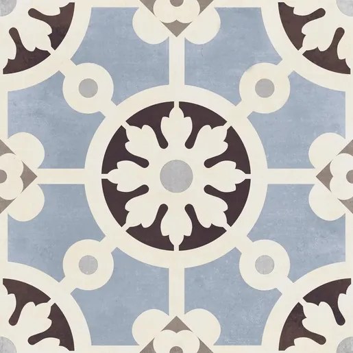 Dlažba Del Conca Paris blu 20x20 cm mat 20PR00YBA