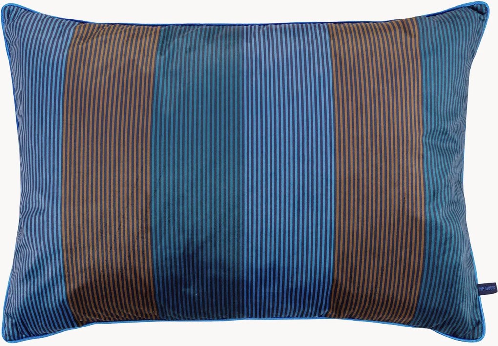 Zamatový vankúš Stripe