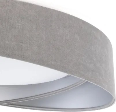 Stmievateľné LED stropné svietidlo SM. GALAXY M. LED/24W/230V pr. 55 cm sivá/strieborná + diaľkové ovládanie