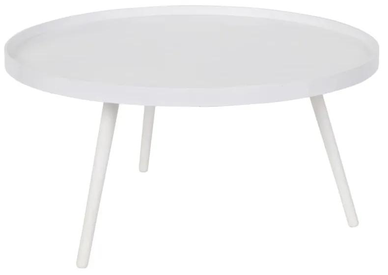 Biely konferenčný stolík WOOOD Mesa, Ø 78 cm