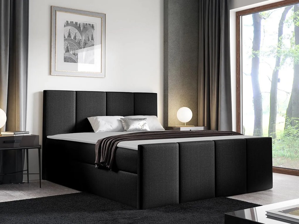 Kontinentálna posteľ Bautista, Rozmer postele: 180x200, Dostupné poťahy: ekokoža Soft 10a