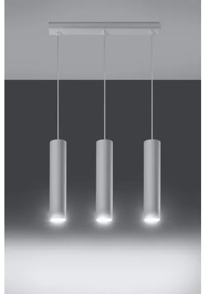 Sollux SL.0325 - Luster na lanku LAGOS 3 3xGU10/10W/230V biela
