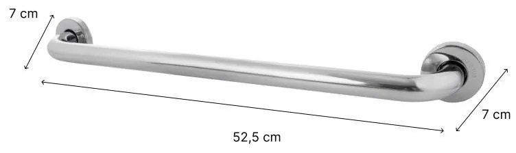 Erga Erga, nástenné rovné madlo 50cm, chrómová, ERG-YKA-P.ROD-50-CHR