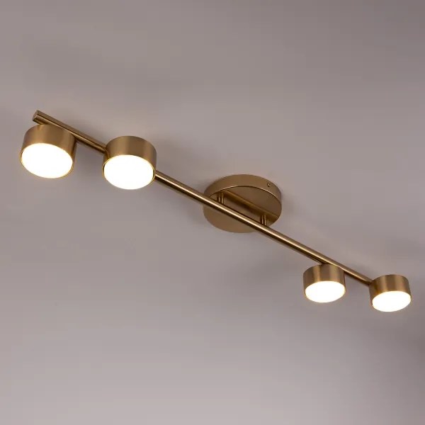 Bodové svietidlo PUNTO 4xGX53/12W/230V zlatá