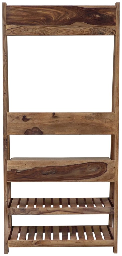 furniture-nabytek.cz - Masívny drevený vešiak s botníkom 80x175x40