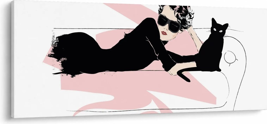 Obraz - Fashion lady (120x50 cm)