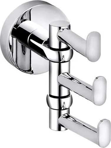 Bemeta Design OMEGA: Vešiak, s 3 háčikmi, otočný - 104106072
