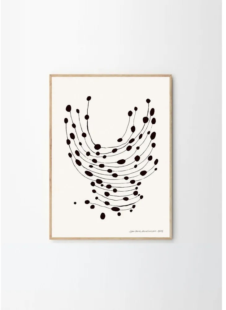 Plagát 30x40 cm Dancing Dots – Leise Dich Abrahamsen – The Poster Club