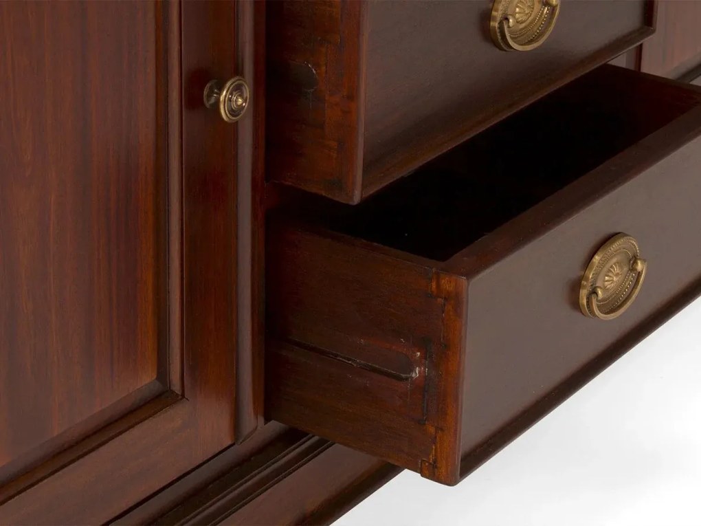 furniture-nabytek.cz - Masívny príborník Cambridge II z mahagónu, lakovaný, hnedý