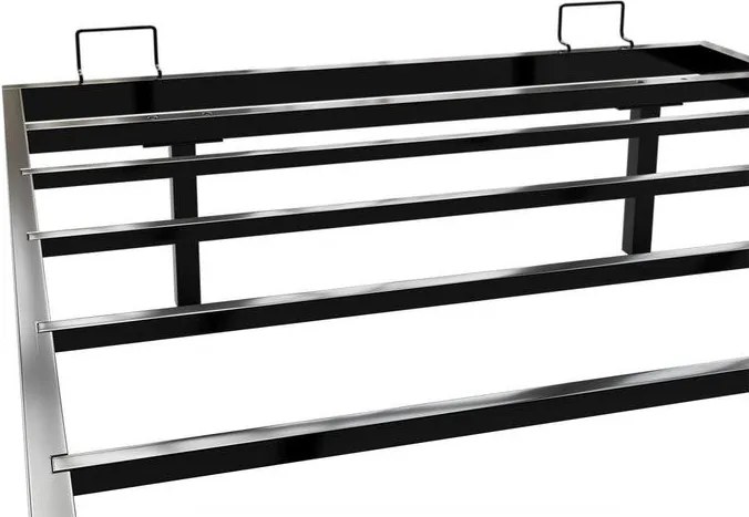 Dizajnová posteľ 90x200 čierna s LED podsvietením