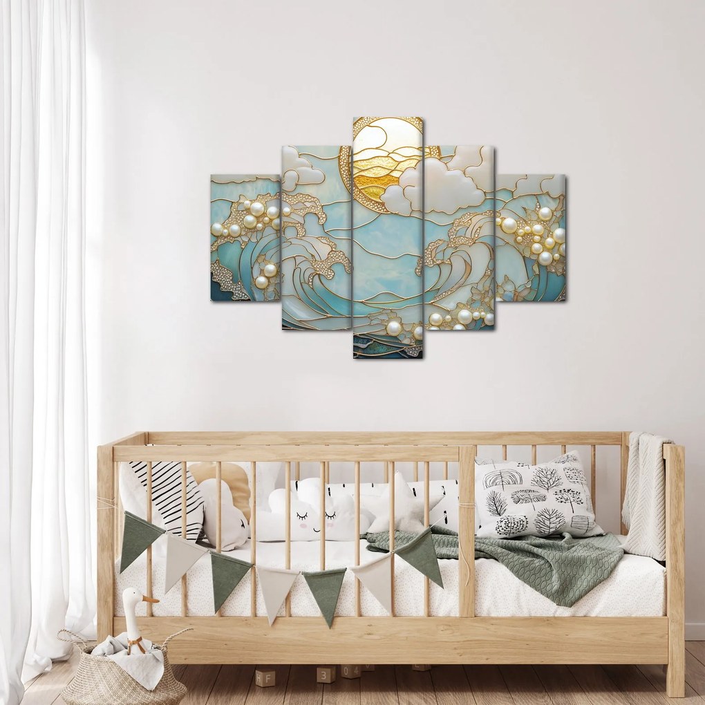 Obraz - 3D perly v oceáne (150x105 cm)