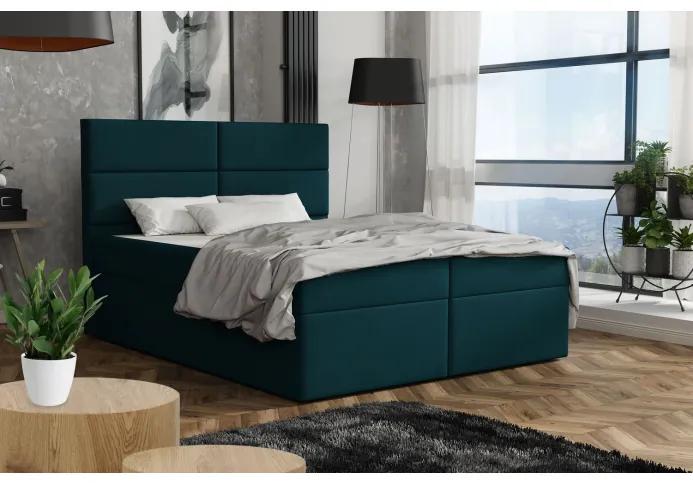 Elegantná posteľ 120x200 ZINA - modrá 3