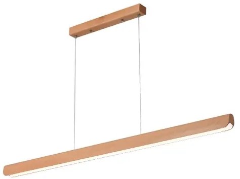 LED Luster na lanku LED/22W/230V 4000K 120 cm buk/masív