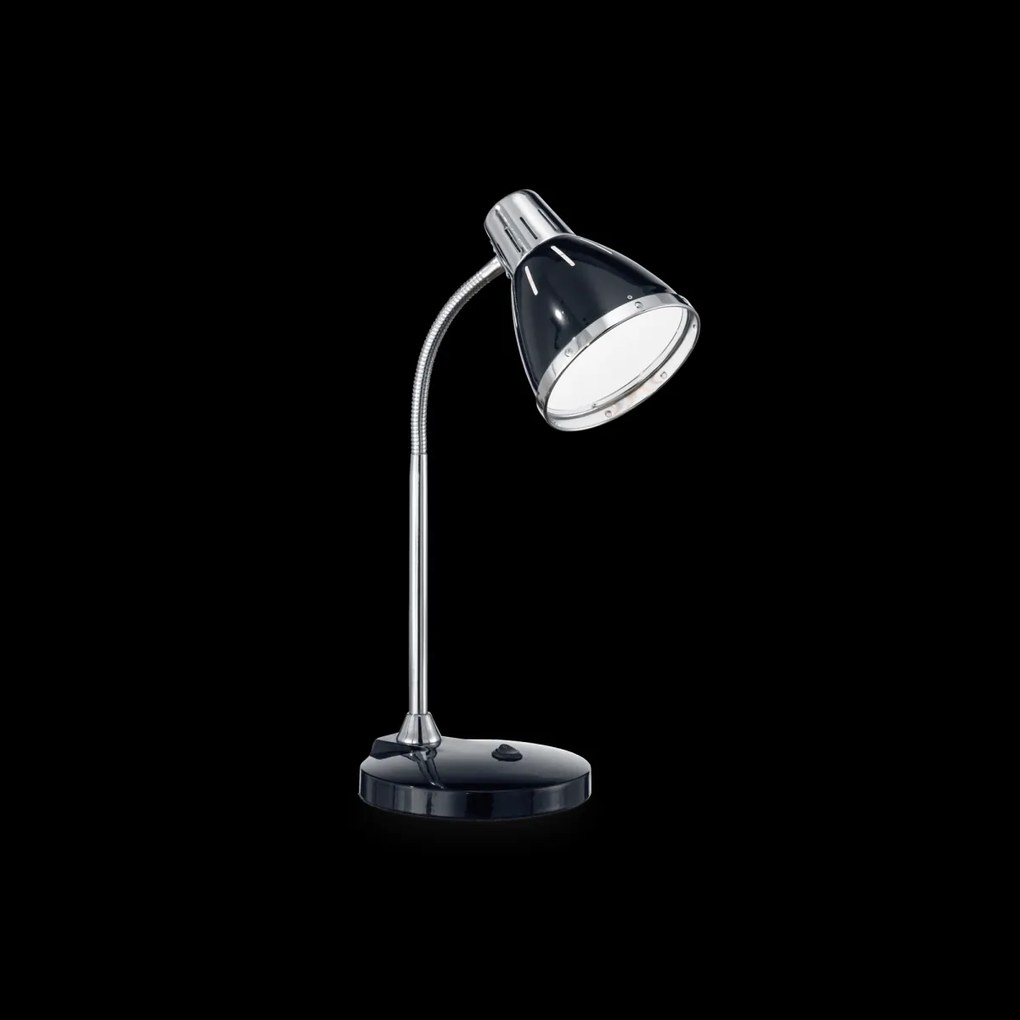 Ideal Lux 034393 stolná lampička Elvis Nero 1x60W | E27