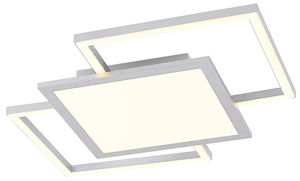 Lucande Ciaran– stropné LED svietidlo, štvorce