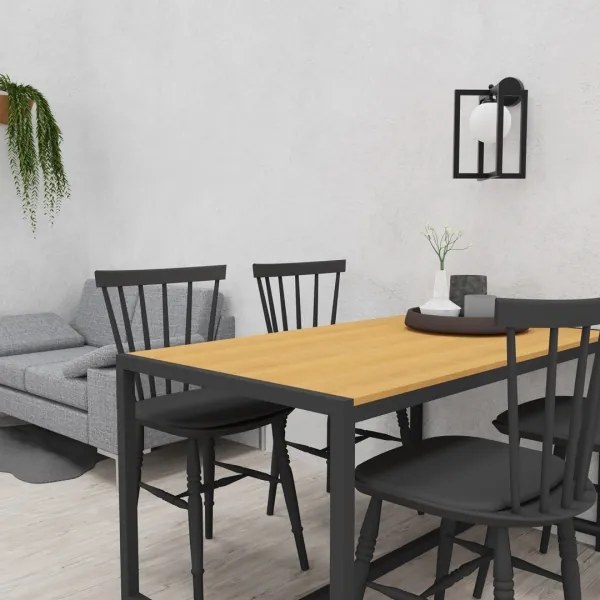 Nástenná lampa DIEGO 1xE14/40W/230V čierna