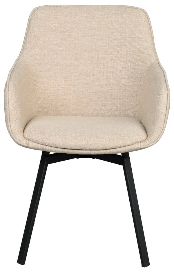 Béžové čalúnené jedálenské kreslá v súprave 2 ks Alison – Rowico