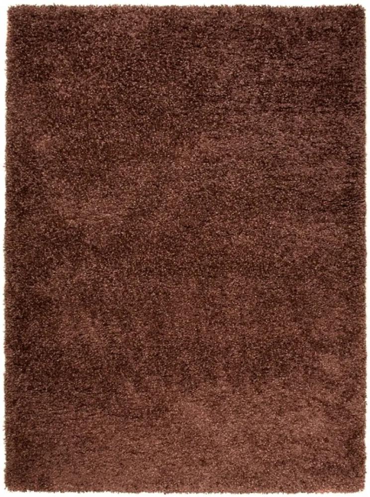Kusový koberec Shaggy vlas 50 mm hnedý, Velikosti 120x170cm