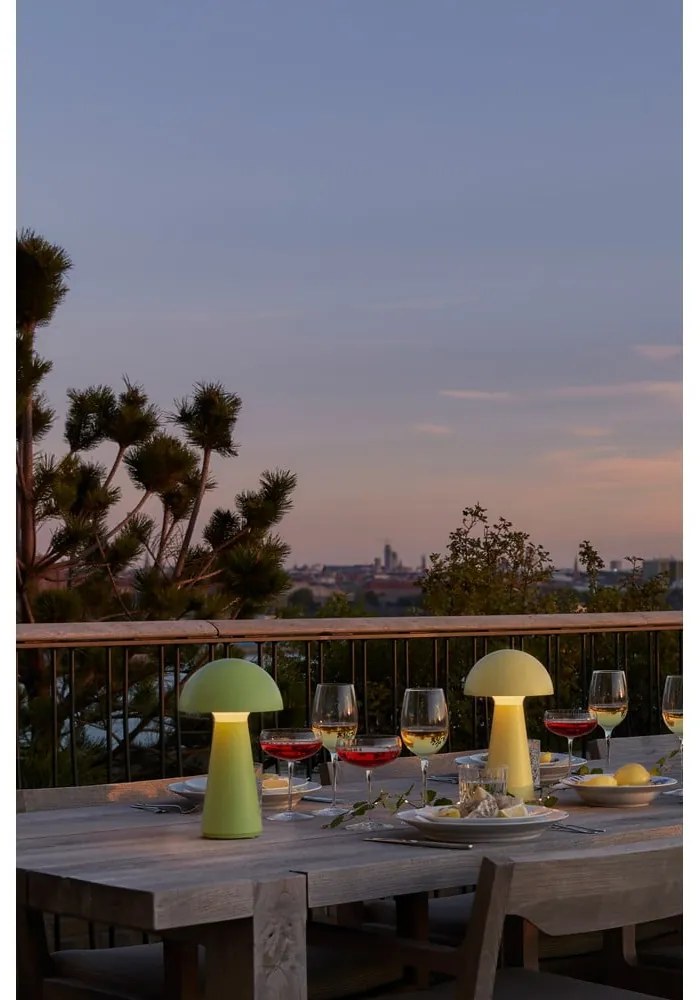 Zelená LED stolová lampa na diaľkové ovládanie (výška 28 cm) Sam – Sirius