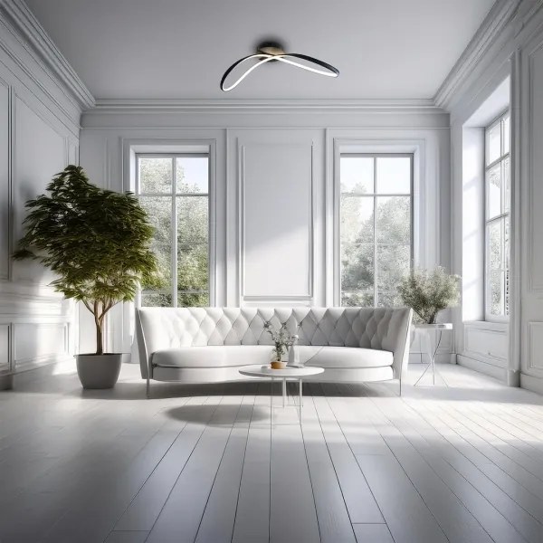 LED Stropné svietidlo INFINITY LED/21W/230V čierna