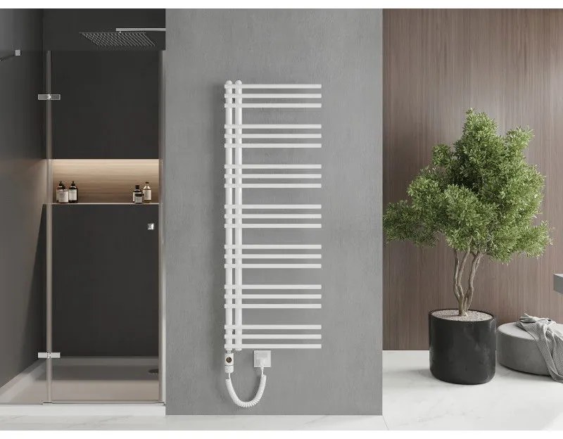 Mexen Neptun, elektrické vykurovacie teleso 1400 x 500 mm, 600 W, biela, W101-1400-500-2600-20