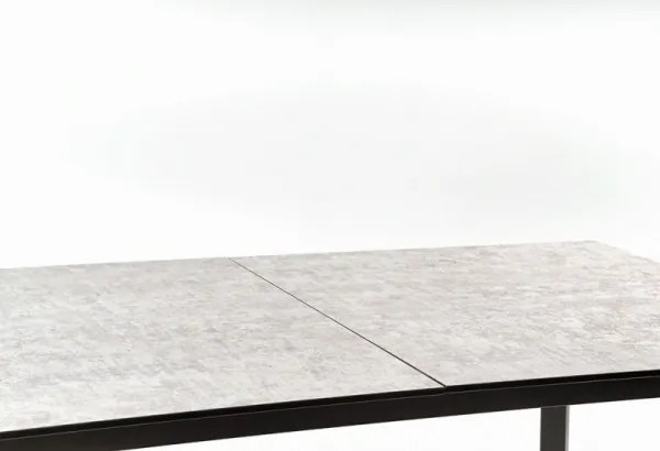 Rozkladací jedálenský stôl Tiziano - sivá / tmavosivá