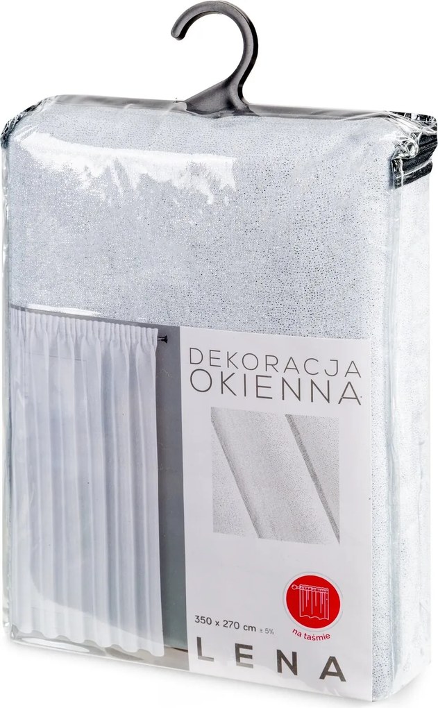 ZÁCLONA NA PÁSKE LENA 350X270 CM BIELA