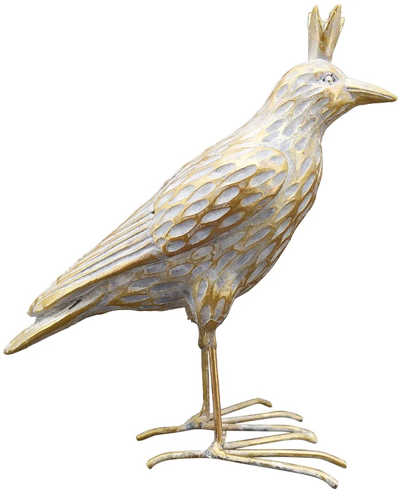 Záhradná figúrka z polyresinu Jude, sada 2ks, 11,5 cm, zlatá