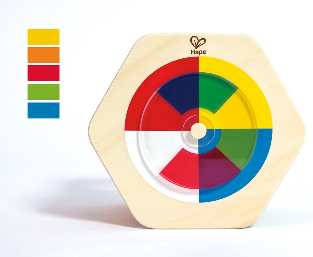 Drevená vkladačka s geometrickými tvarmi