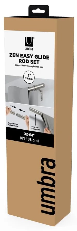 Oceľová roztiahnuteľná garniža 81 - 163 cm Zen – Umbra