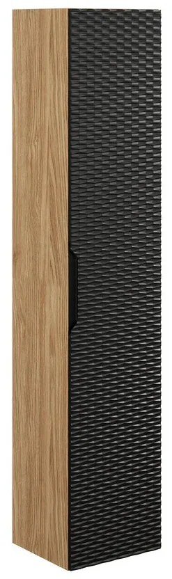 Koupelnová sestava Ocean 90 cm s umyvadlem a skříňkami černá/dub olejovaný