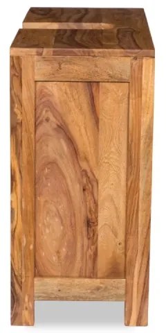 furniture-nabytek.cz - Masívna umývadlová skrinka Leeston z palisandra, lakovaná, hnedá