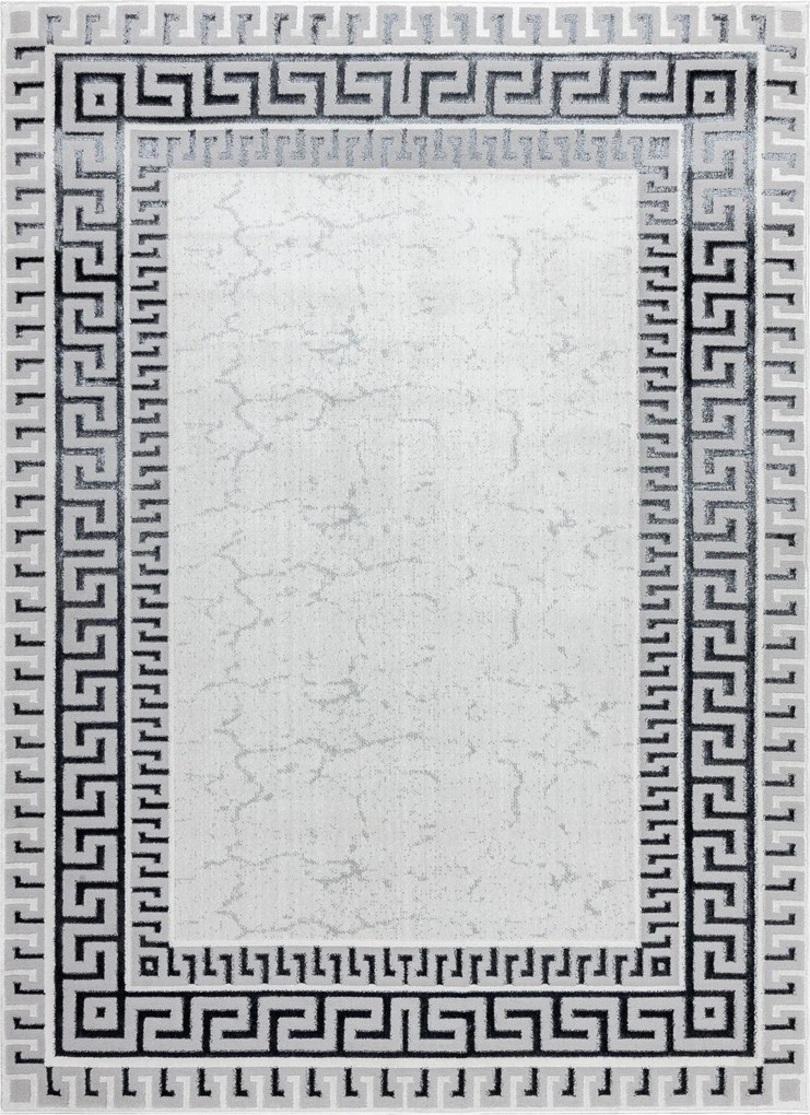 Dywany Łuszczów, Kusový koberec Allure 1960 white/grey, 80x150, šedá, kancelária