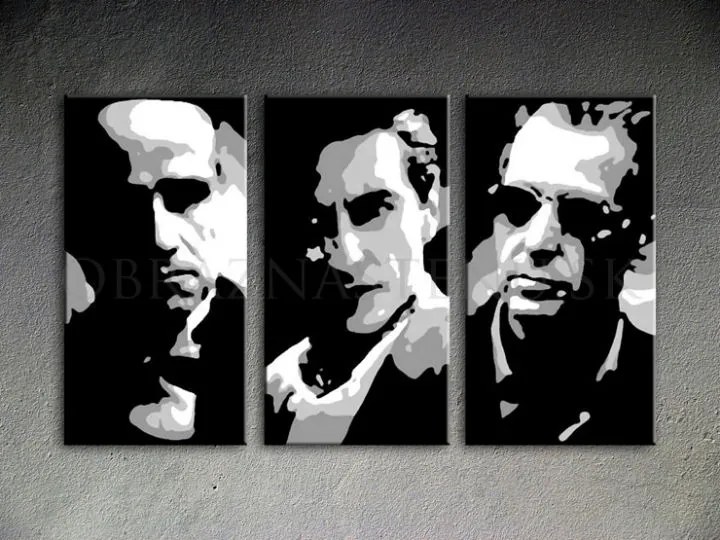 Ručne maľovaný POP Art obraz GODFATHER | rôzne rozmery