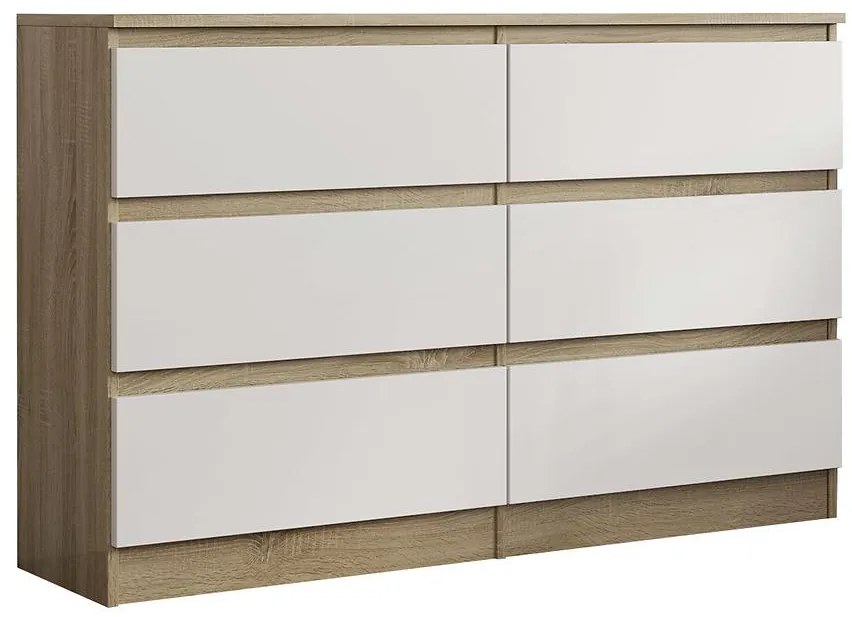 Komoda Alana II Biely/Sonoma