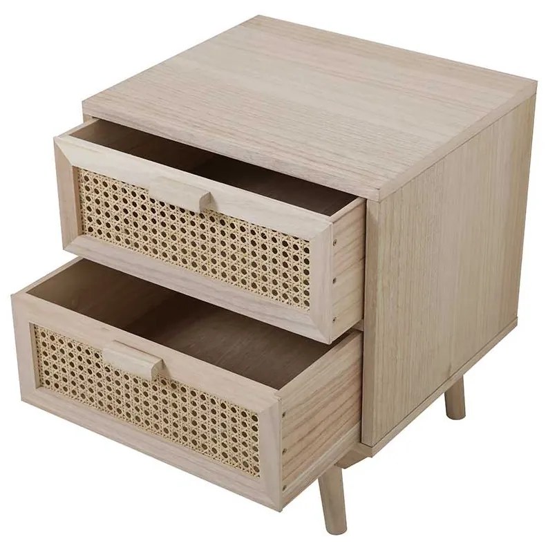 Ratanový nočný stolík 42 × 36 × 50 cm