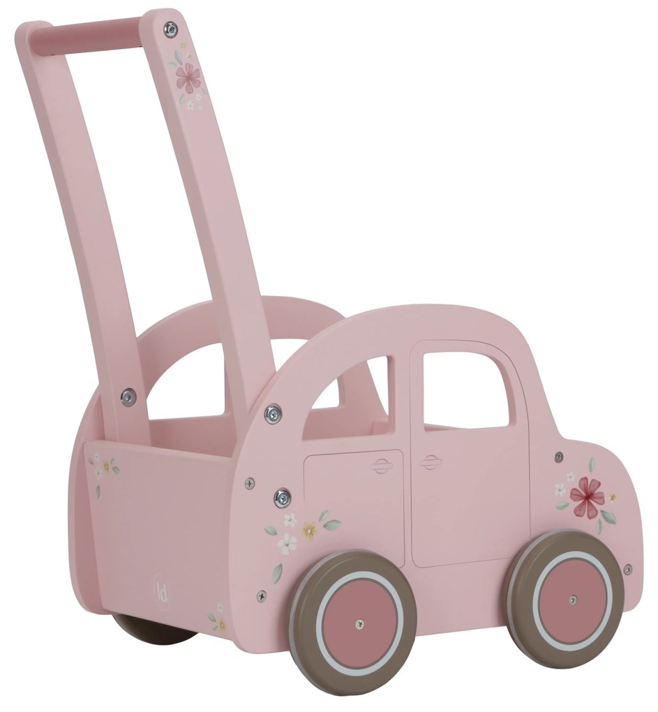 Auto vozík drevené Pink