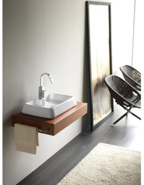 Bathco 4004 - Umývadlo na dosku GALICIA 60x40 cm porcelán/biela