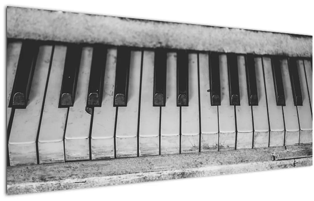 Obraz starého klavíra (120x50 cm)