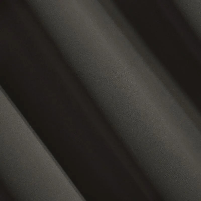Grafitovohnedý zatemňovací záves na krúžkoch PARISA 135x250 cm