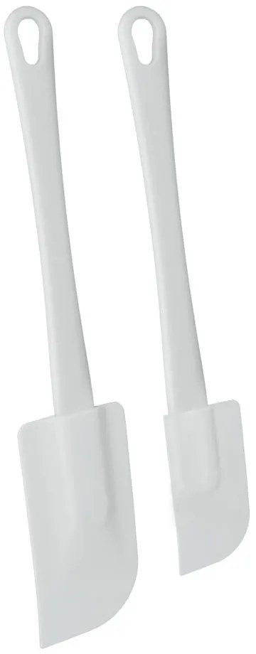 Sada 2 bielych plastových stierok Metaltex