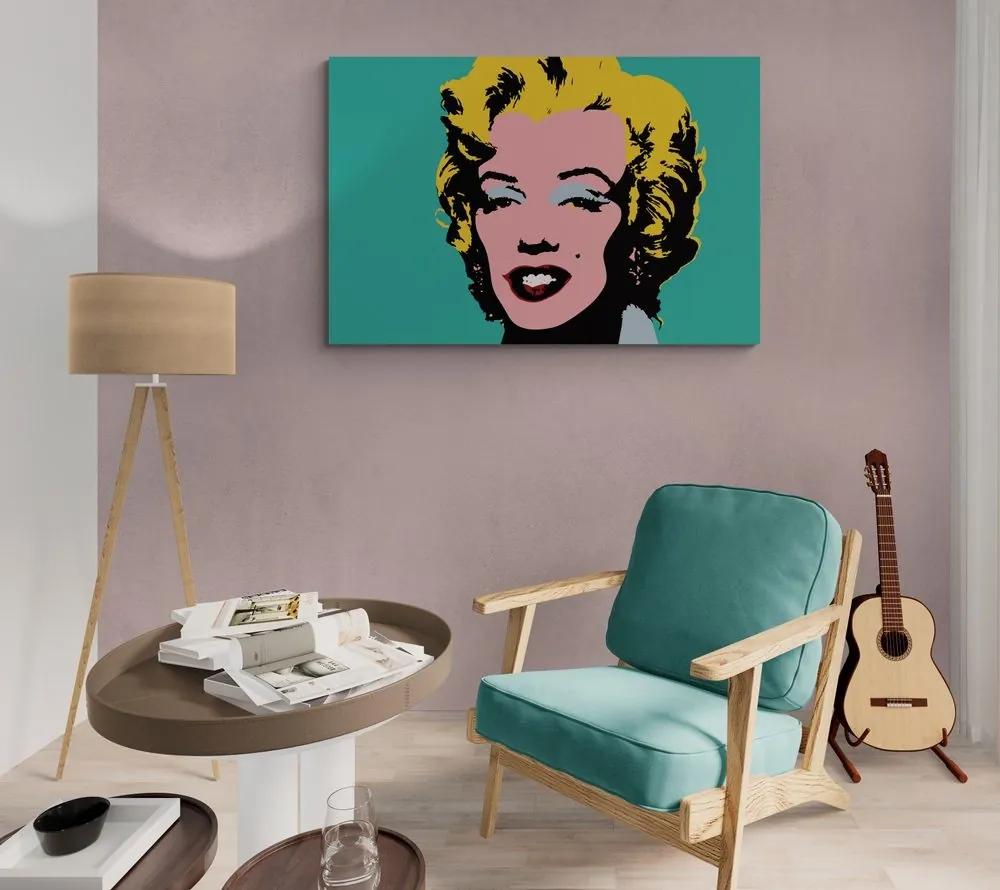 Obraz ikonická Marilyn Monroe v pop art dizajne - 90x60