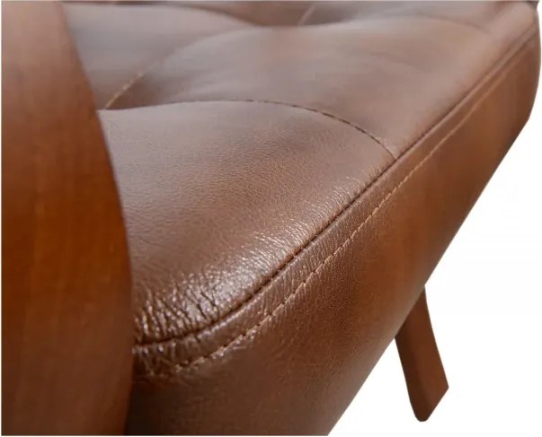 Kožené kreslo Daxter LUX, hnedá (s-12)