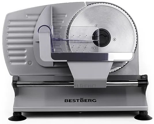 Elektrický krájač BestBerg BBS-400 / 200 W / šedá