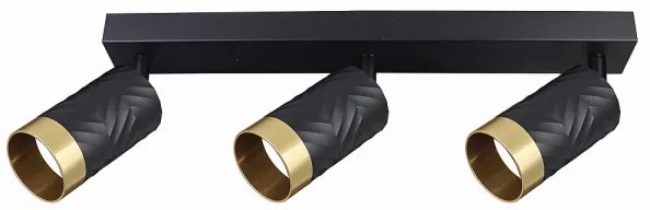 Bodové svietidlo ARRAS 3xGU10/10W/230V čierna